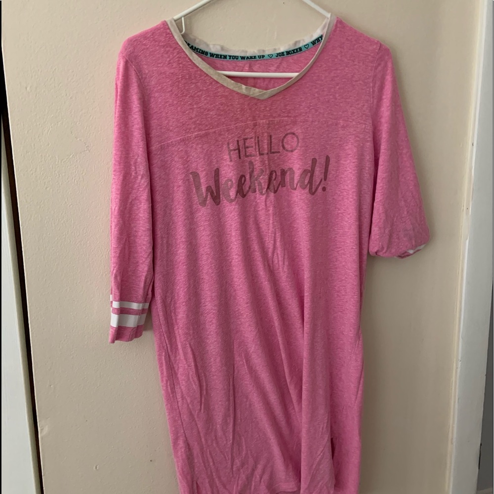 Pink sleeping dress
